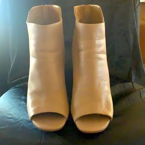 CK booties with 3 1/2 inch heels and back zipper
